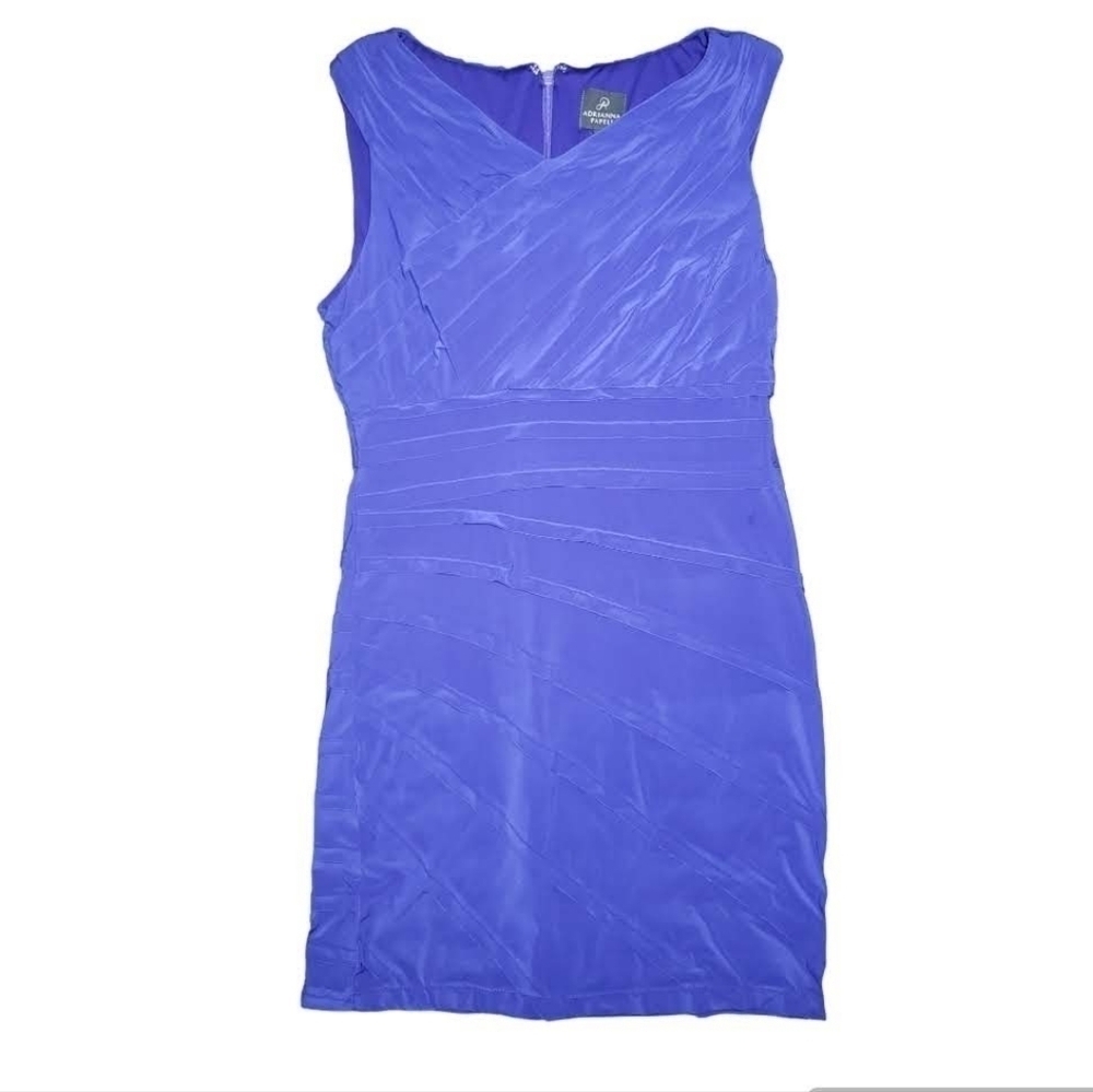 Adriana Papell Pleated Cocktail Dress Size 10